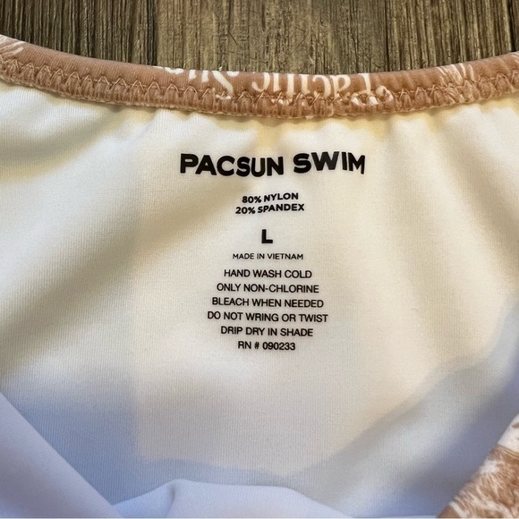 NWT PacSun Classic Bikini Bottom Palm Tree Print Size L - Picture 3 of 7